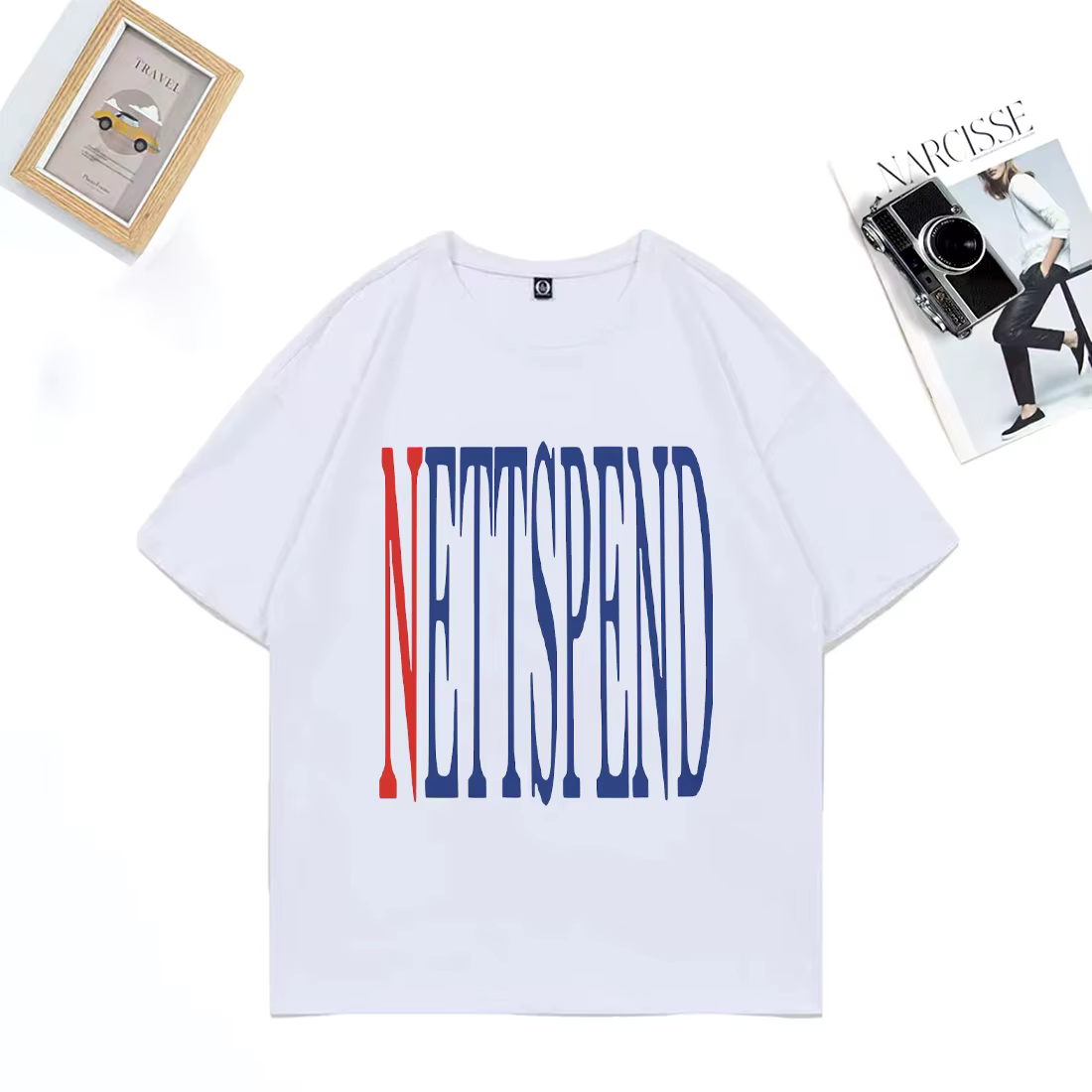 NETTSPEND TOUR vêtements nouveau unisexe Hip Hop streetwear surdimensionné vintage t-shirt 100% coto