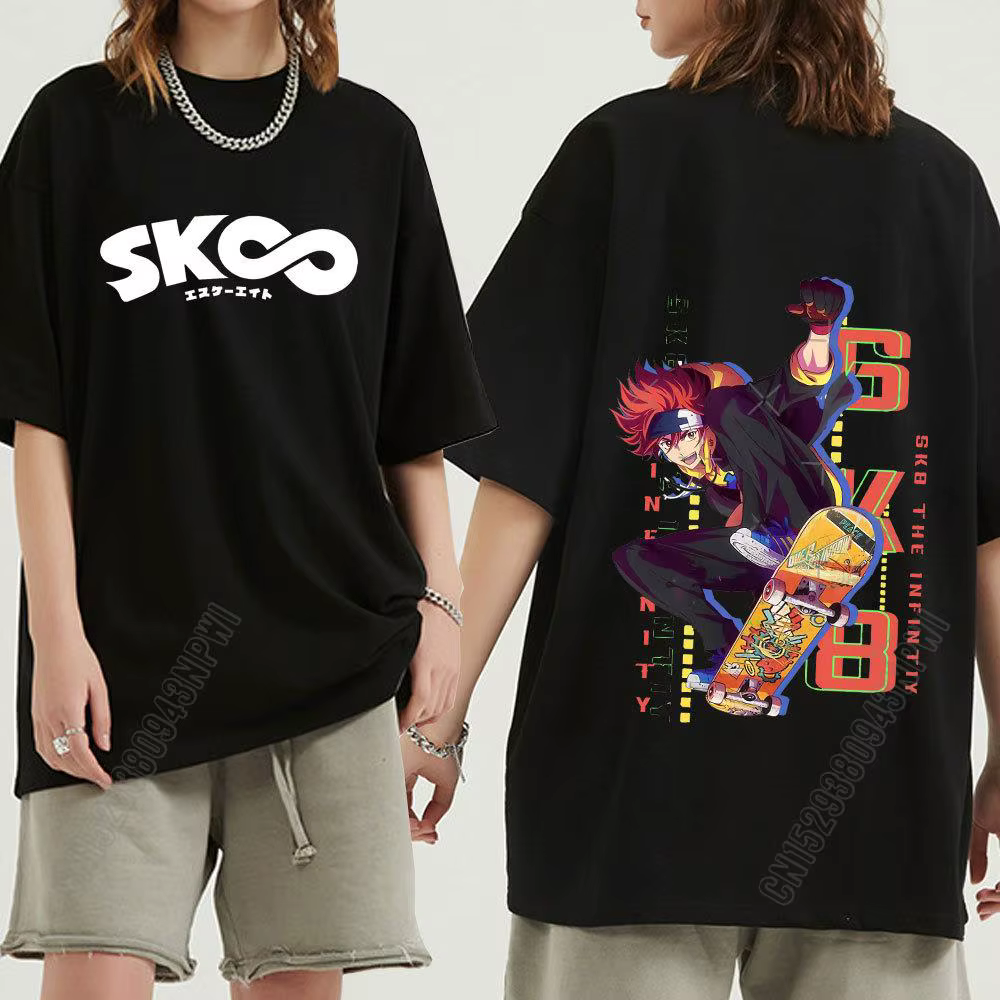 Nouveau japonais Anime Sk8 l'infini T-Shirt hommes Kawaii dessin animé Skateboard garçons t-shirts g