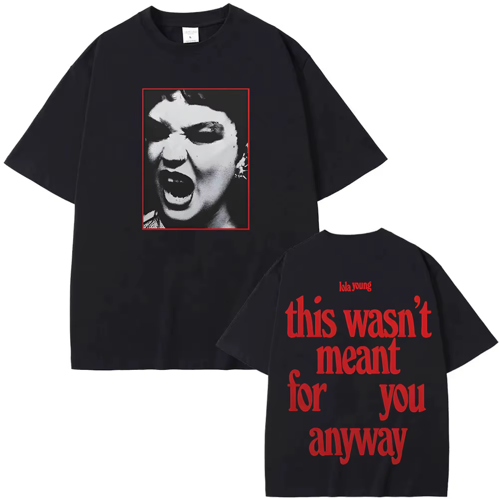 LOLA YOUNG T-shirts 2025 t-shirt été Rock manches courtes unisexe surdimensionné 100% coton doux vêt