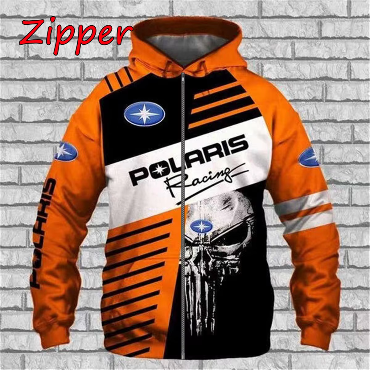 2025-26 Polaris Racing Rzr motoneige mode décontracté sweat à capuche zippé haut offre spéciale homm