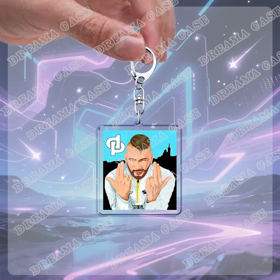 Porte-clés rappeur de rappeur français, pour accessoires, sac, porte-clés, bijoux, cadeaux pour Fans