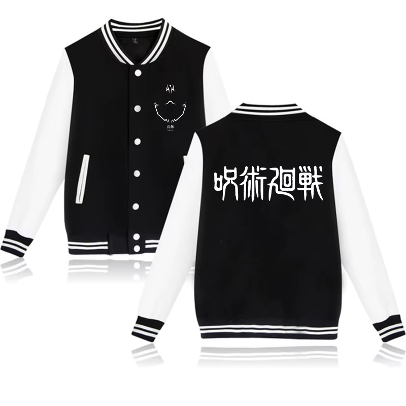 Veste de Baseball à capuche, Anime Jujutsu Kaisen, Gojo Satoru gothique Y2k, sweat-shirt unisexe, ma