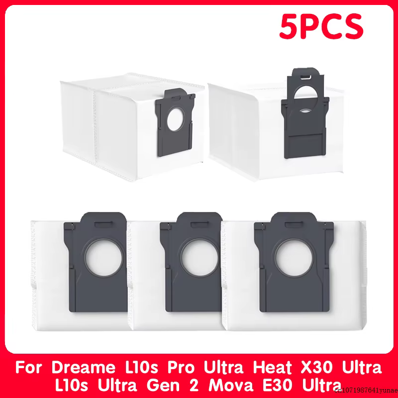 Sac à poussière compatible avec Dreame L10s Pro Ultra Heat X30 Ultra L10s Ultra Gen 2 Mova E30 Ultra