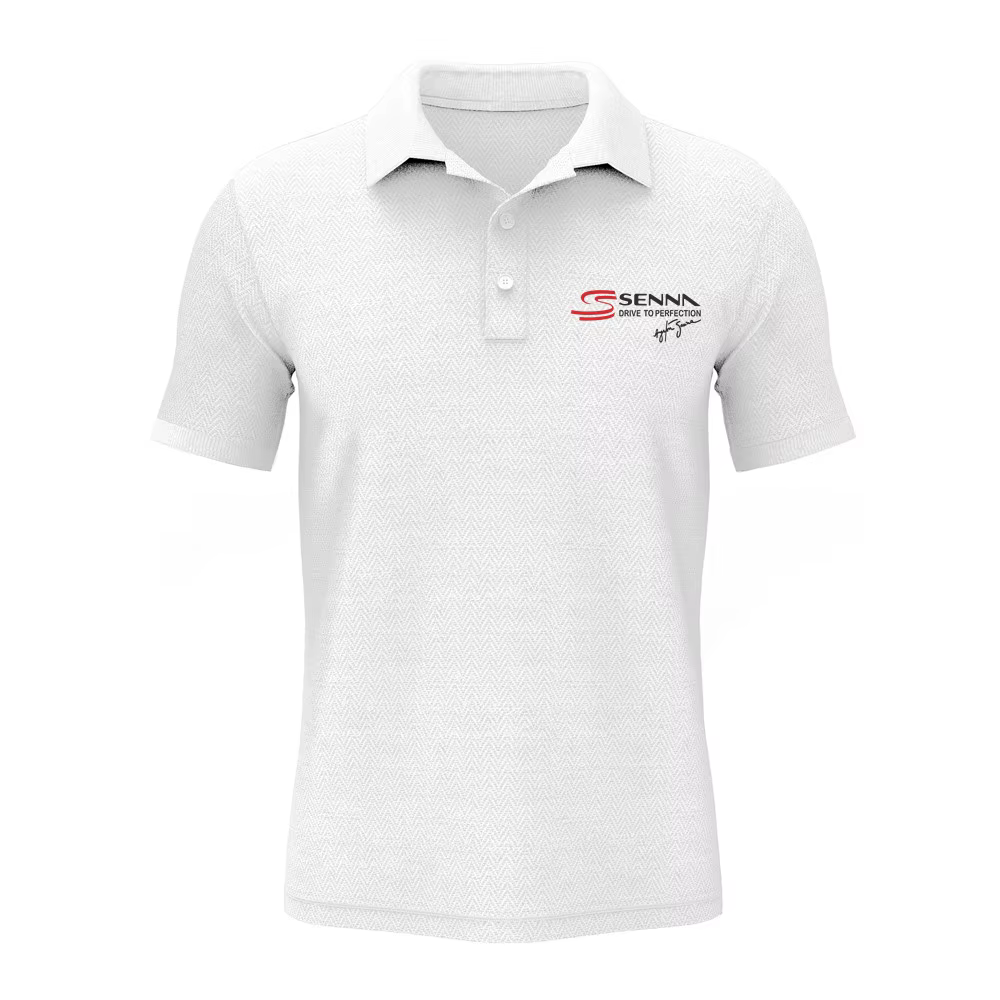 Ayrton Senna Polo Senna Drive to Perfection hommes t-shirts occasionnels coton à manches courtes des