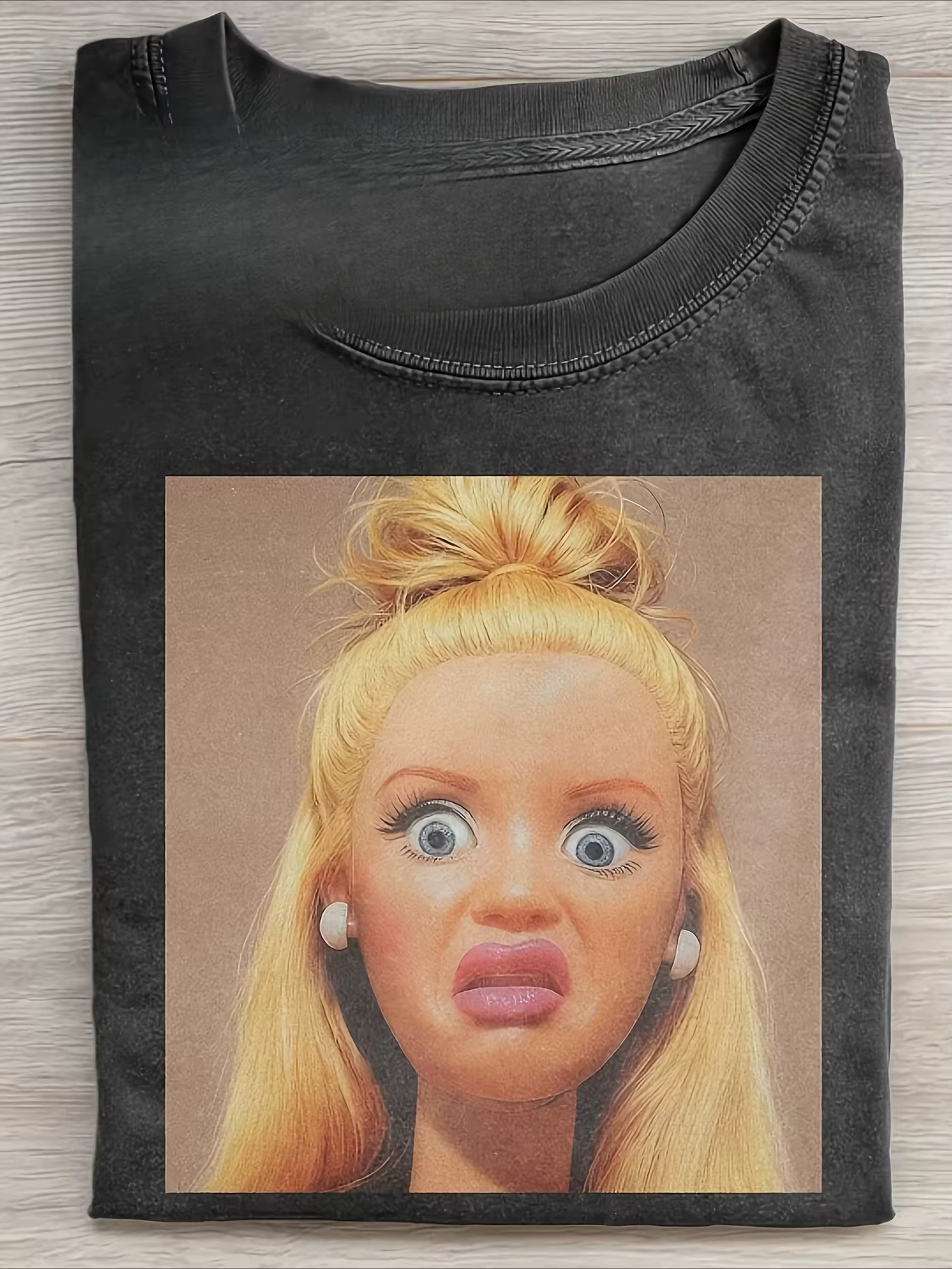 T-shirt pour homme 100% coton, imprimé drôle de poupée, t-shirt de haute qualité, batik rétro, marqu