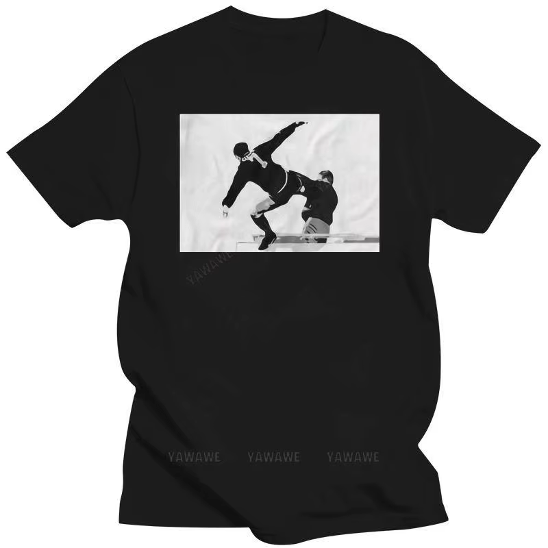Humor t-shirt style vintage homme coton à manches courtes nouveau Eric Cantona Kick t-shirt mode imp