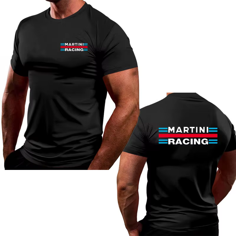 2025 T-shirt pour hommes Martini racing imprimé de haute qualité confortable, absorbant la transpira