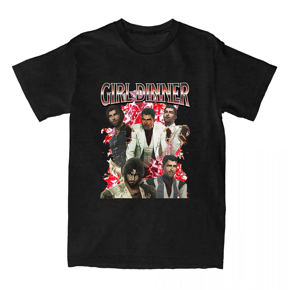 T-shirt à manches courtes Arcane Girl QueViktor X Silvertce pour hommes, t-shirts d'été en coton, t-