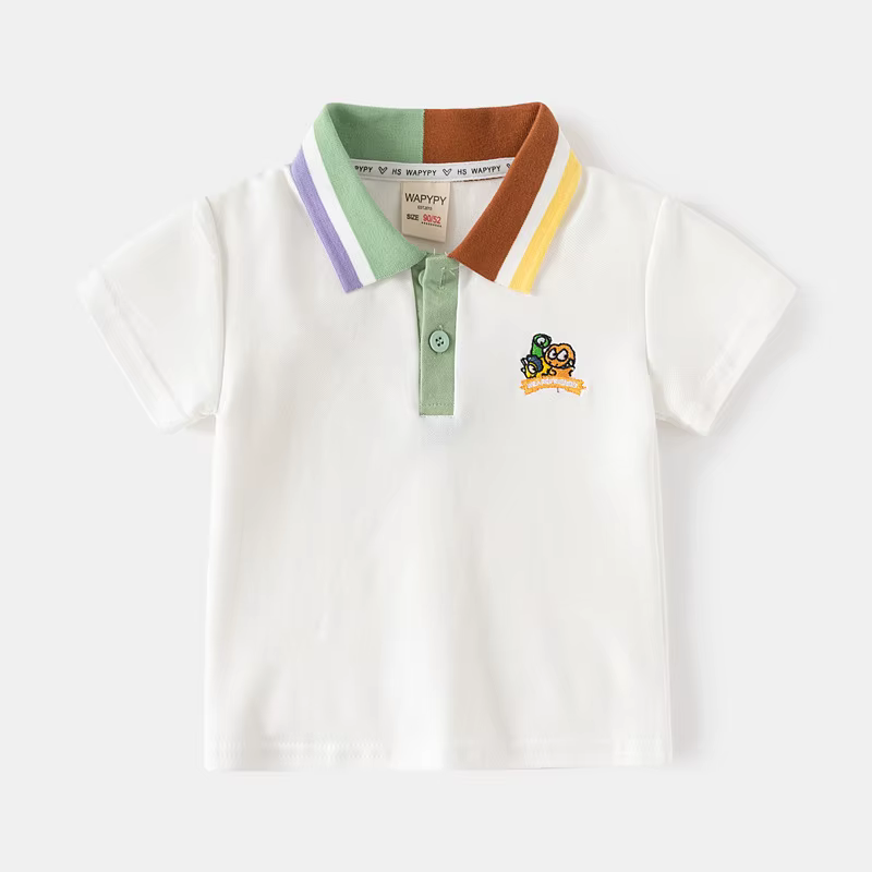 Polo pour garçons en bas âge, T-shirts pour enfants, vêtements d'été pour enfants