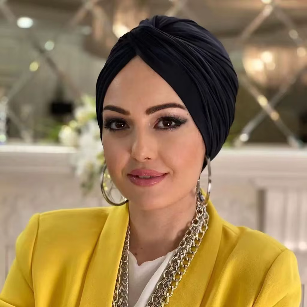 Abaya-Hijab blanc musulman pour femmes, sous-casquette, maillot islamique, instantané, rond, froissé