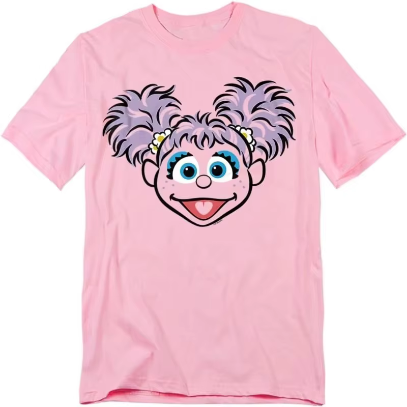 T-shirt décontracté et à la mode pour hommes et femmes, Sesame Street, pour femmes, printemps et été