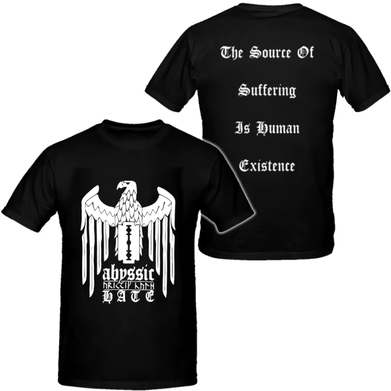 T-shirts Hip Hop Abyssic Hate pour Hommes, en Coton, Unisexe, Manches Courtes, Marque de Mode, Luxe,