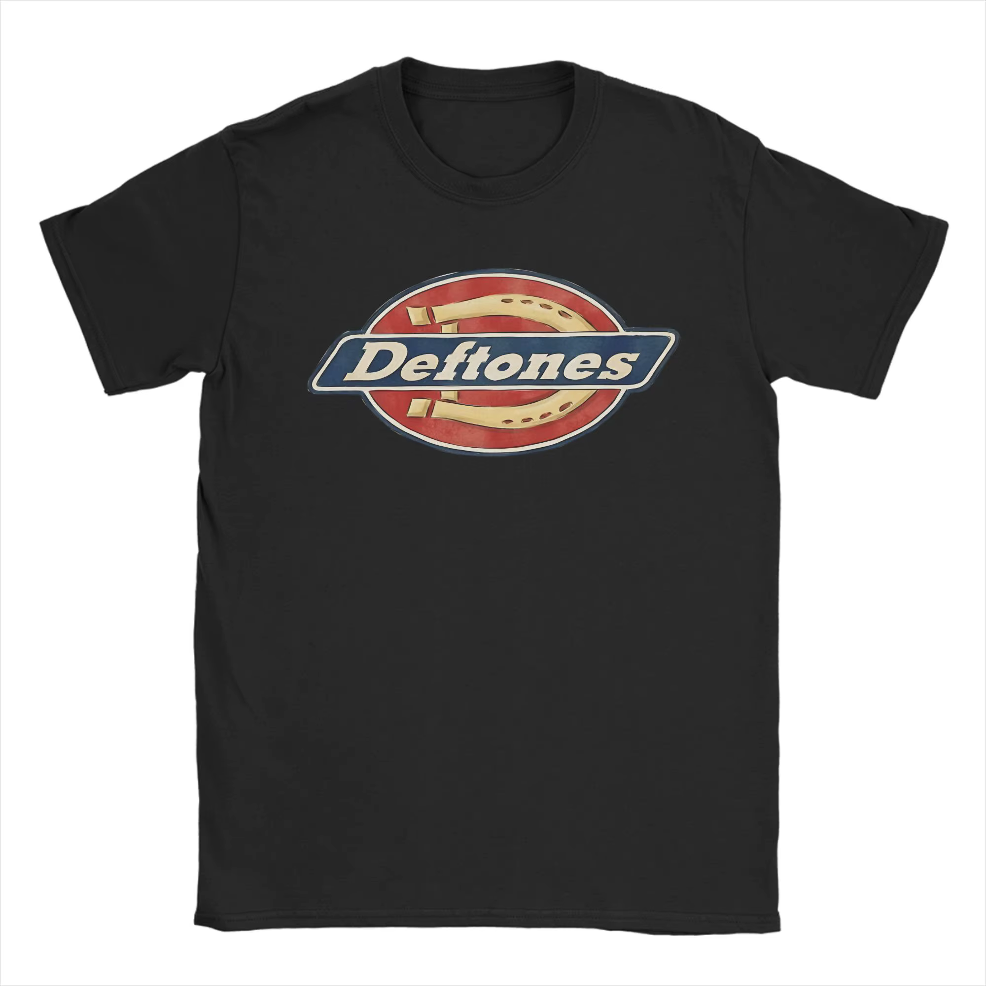 T-shirt Deftones avec dessin parodique, T-shirts Harajuku, T-shirt streetwear à manches courtes, T-s