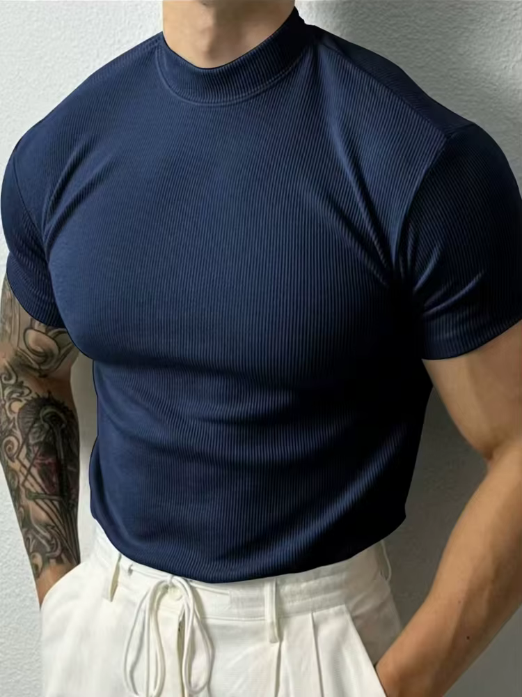 2026 Nouveau T-shirt de sport de loisirs Hommes vêtements de sport mode T-shirt pour hommes Petit co