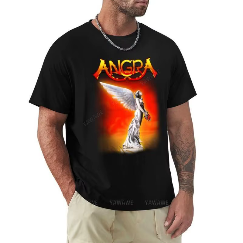2026Angels Cry By Angra - T-shirt classique Old School Brazilian PowerProg Metal, vêtements esthétiq