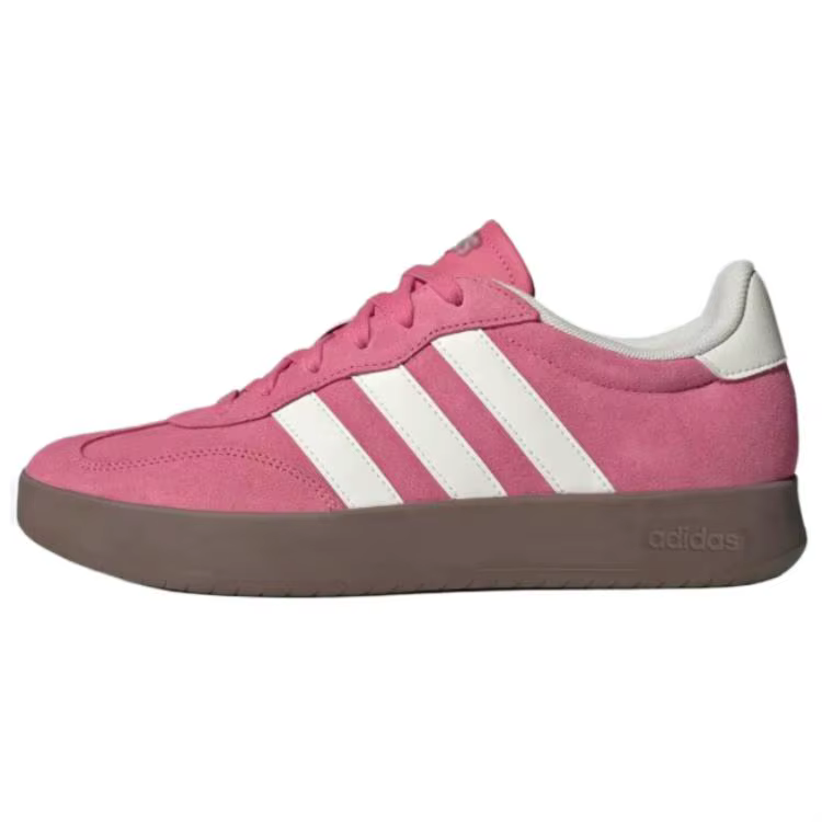 Adidas Barreda Baskets basses unisexe à bout en T roses, style rétro allemand, pour le sport et le q