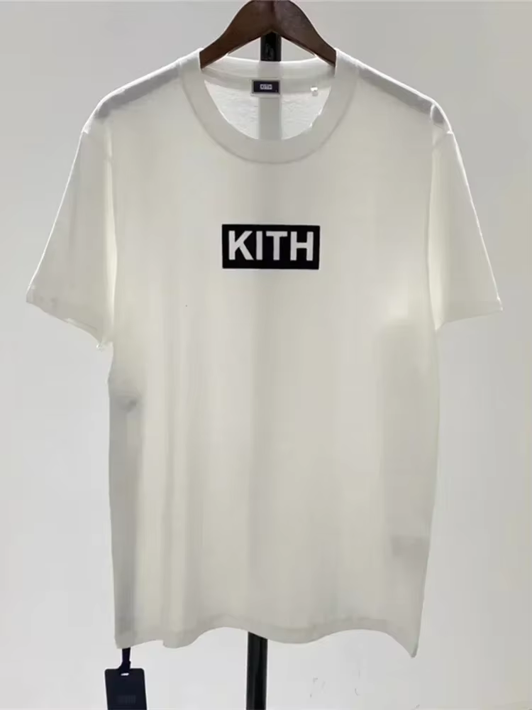Classiques blanc noir KITH FW boîte Logo T-shirt hommes femmes haute qualité T-shirt haut t-shirts p
