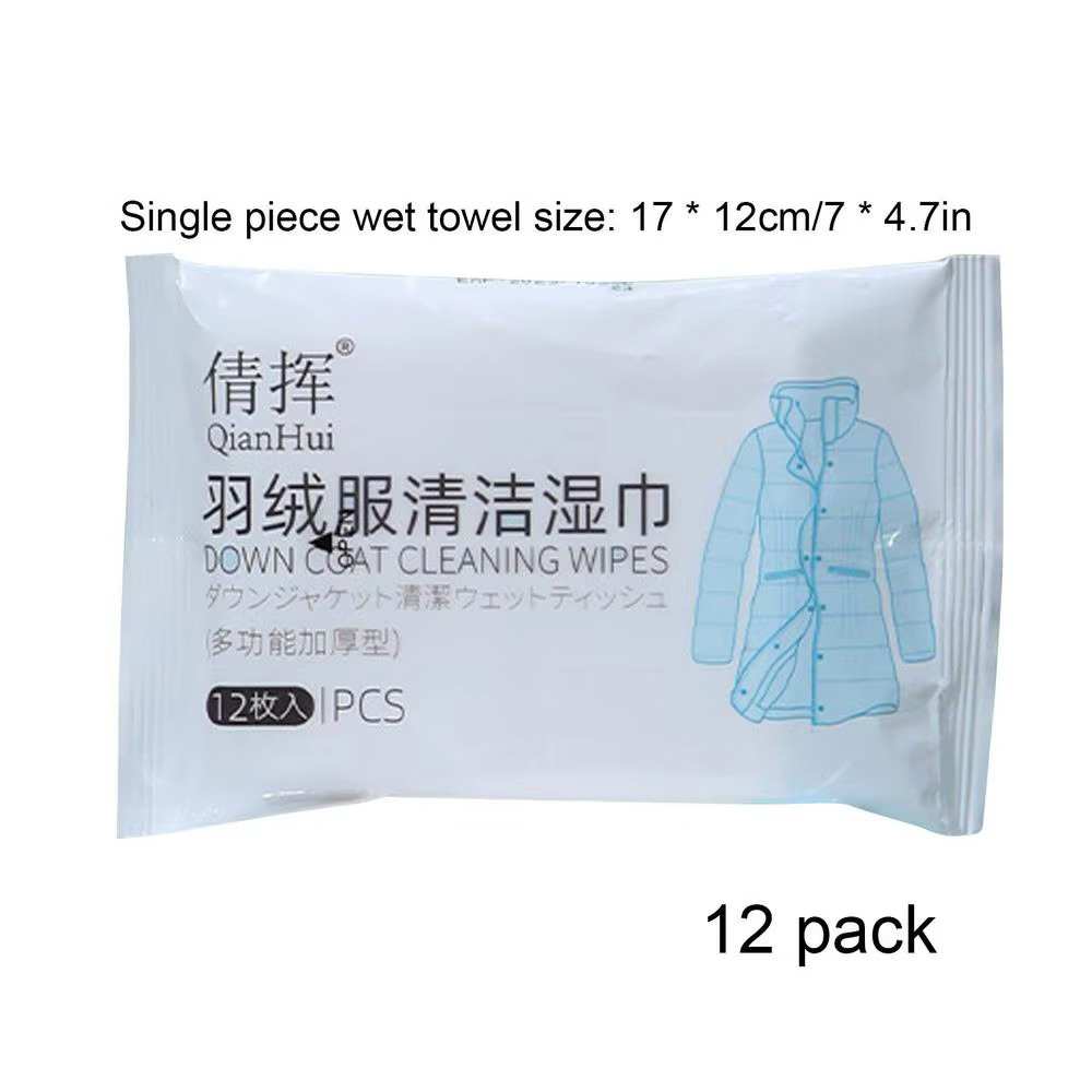 Lingettes de support pour manteaux en duvet et livres, soins pour vestes, enlever rapidement les tac