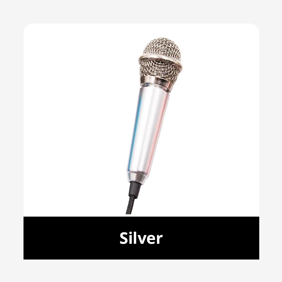 Micro de Studio stéréo Portable 3.5mm, Mini Microphone KTV karaoké pour téléphone intelligent, ordin