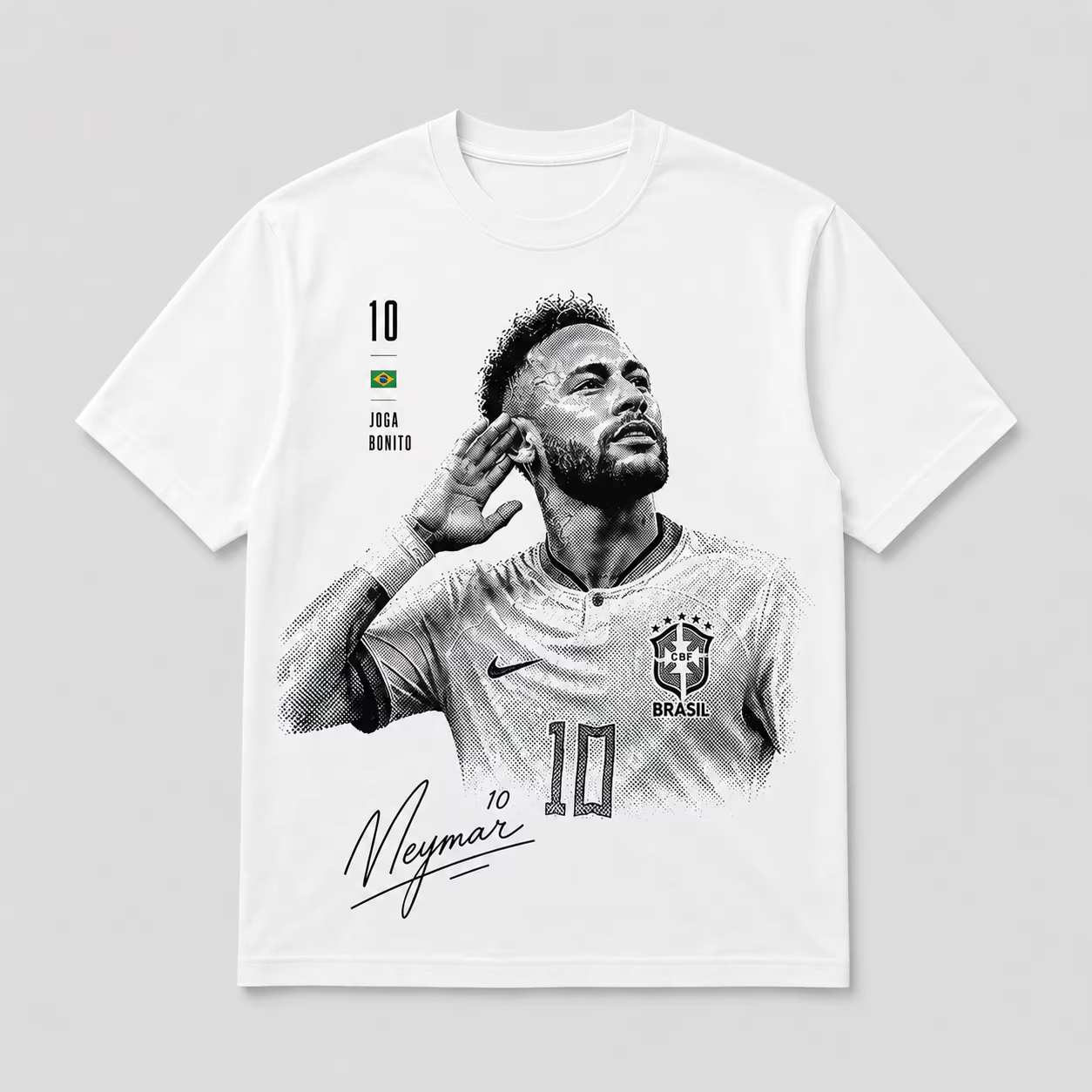 T-shirt de l'équipe nationale de football du Brésil Neymar 2026 – Vêtements pour hommes et femmes – 