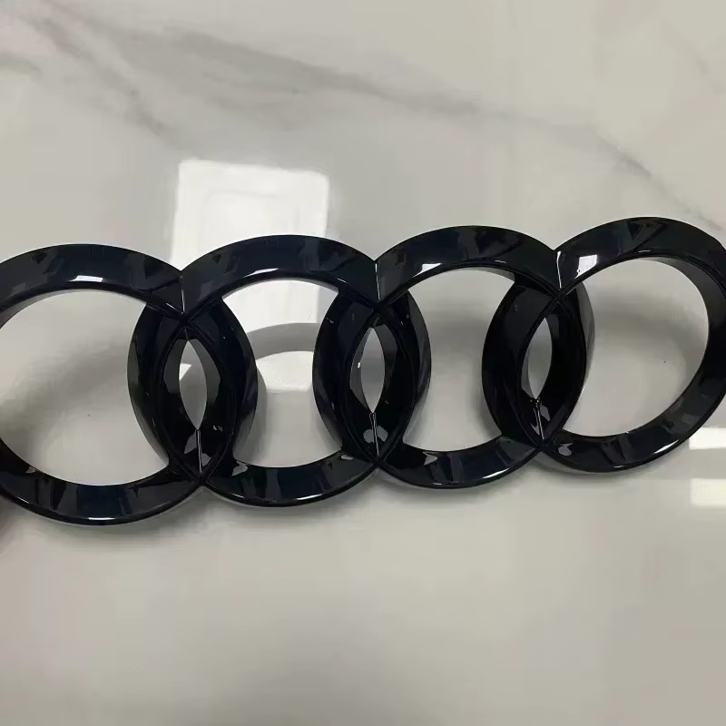 Emblème de voiture AUDI A3 2014-2022 avec logo à 4 anneaux en ABS, emblème directement recouvert pou