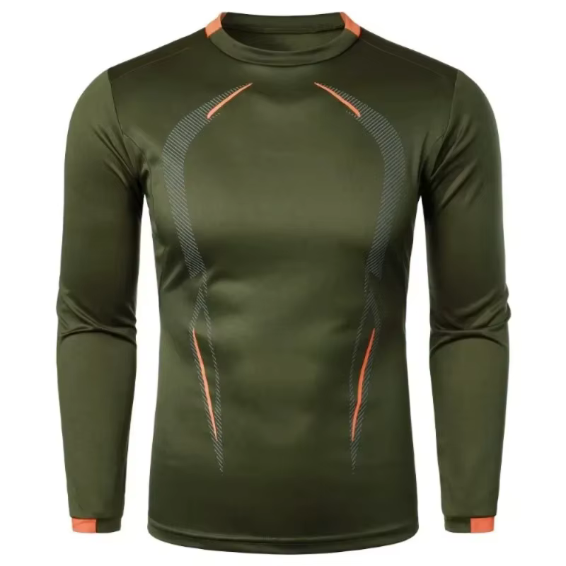 T-shirt à manches longues pour homme, séchage rapide, léger, respirant, coupe ample, vêtements de sp