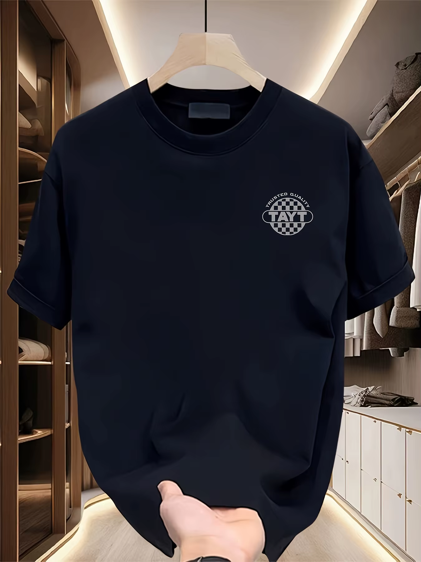 T-shirt pour homme, T-shirt à manches courtes imprimé de marque authentique et tendance, nouveau sty