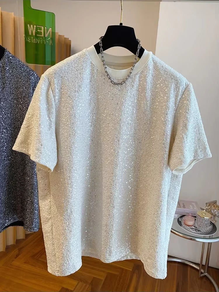 Pas de Logo hommes t-shirts chemises coupe ajustée hommes t-shirts hauts ordinaire Chic Streetwear l