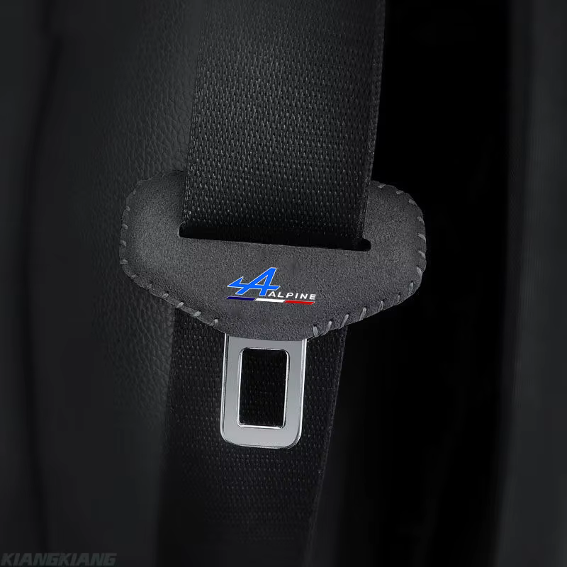 Couverture de boucle de ceinture de sécurité avec logo de voiture, accessoire intérieur pour Alpine 