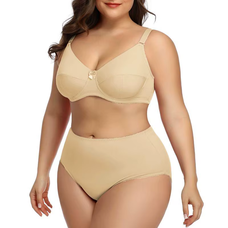 BEAUWEAR – ensemble de sous-vêtements confortables et simples pour femmes, ensemble de Lingerie gran