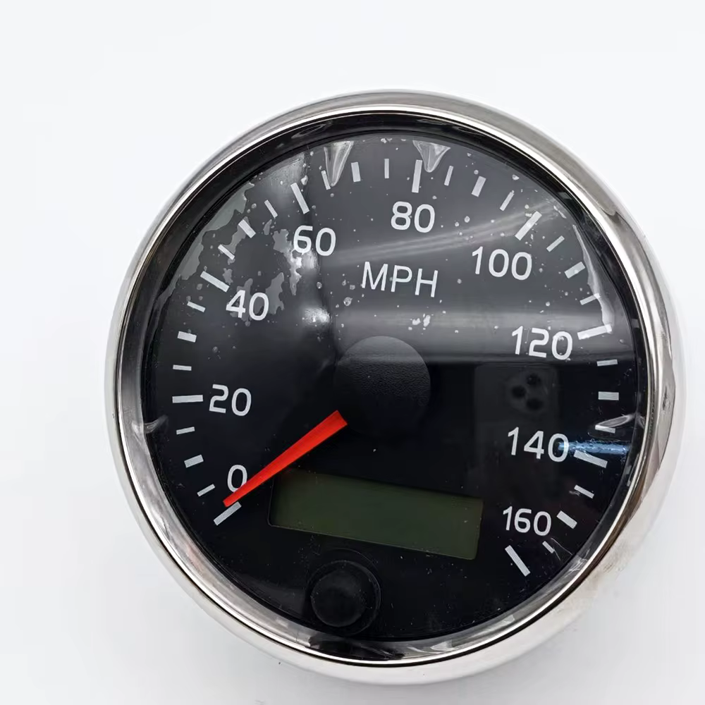 BX101874 85mm jauge de compteur de vitesse numérique en acier inoxydable 160MPH 12V 24V avec LCD 10 