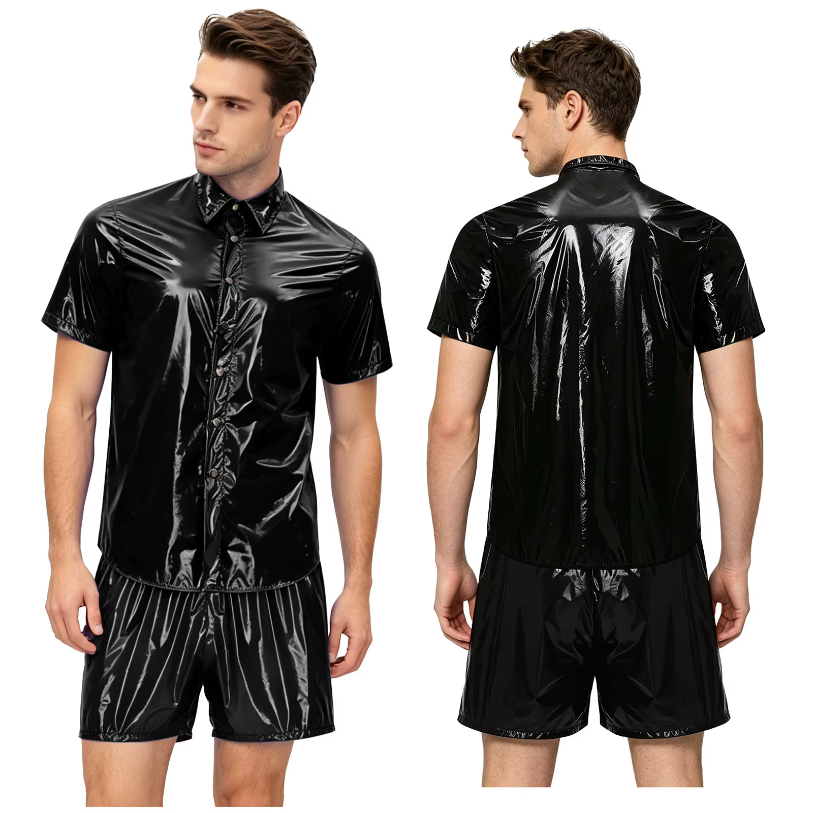 Ensemble de t-shirts imperméables pour hommes, ensemble de survêtement de sport, tenue deux pièces, 