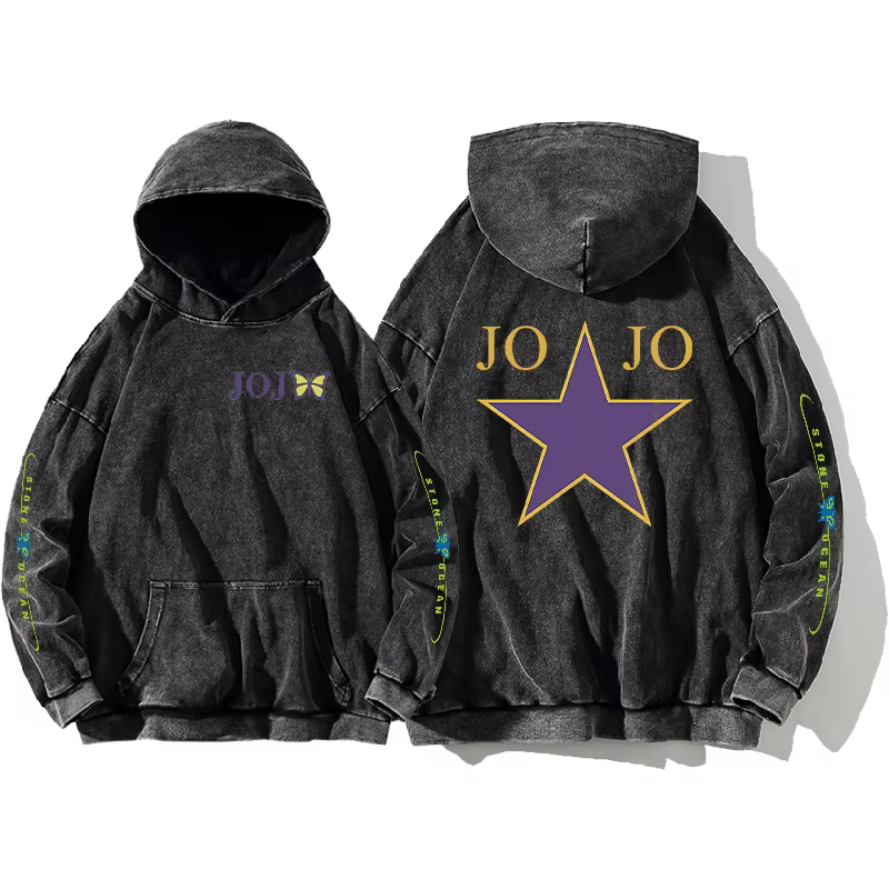 JoJo's Bizarre Adventure sweat à capuche imprimé pour hommes femmes sweat à manches longues vêtement