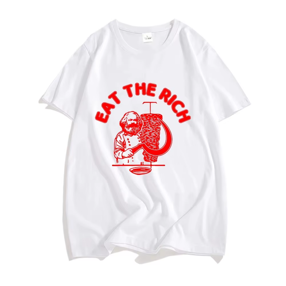 Doner Kebab T-Shirt manger les riches lettre impression t-shirts basique unisexe été T-Shirt hauts c