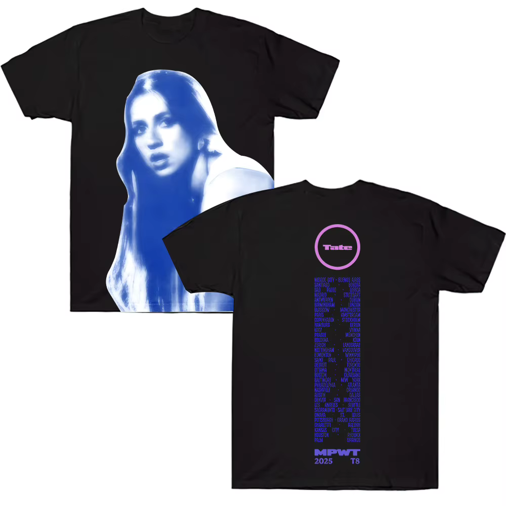Miss possesseux Tour du monde Photo t-shirt Tate Mcrae graphique t-shirts Design tendance vêtements 