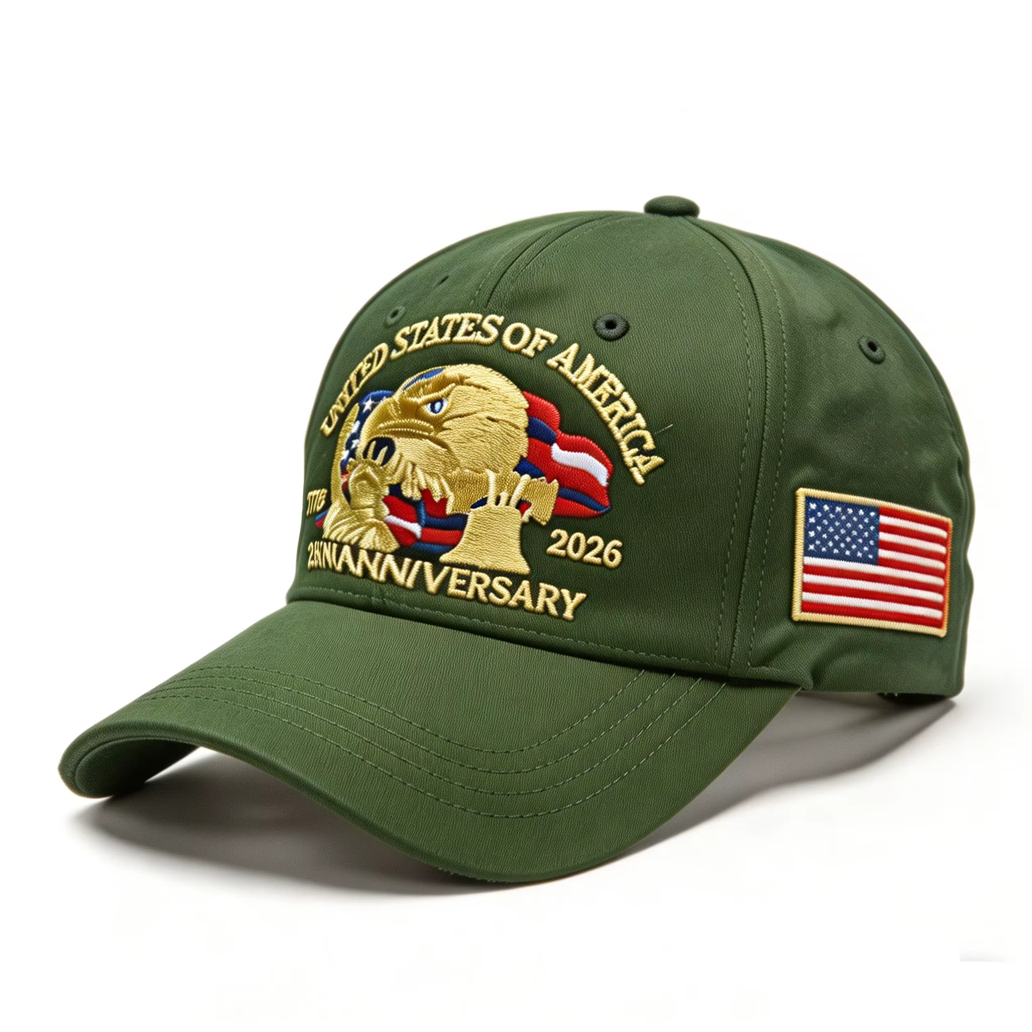 Casquette de baseball en sergé pour le 250e anniversaire, motif drapeau américain en denim, casquett