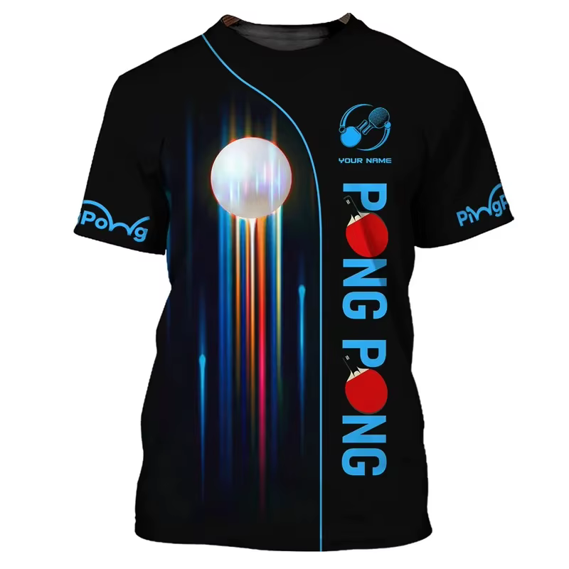 Tennis de Table vélo T-Shirt pour hommes séchage rapide ping-pong T-Shirt cyclisme formation manches