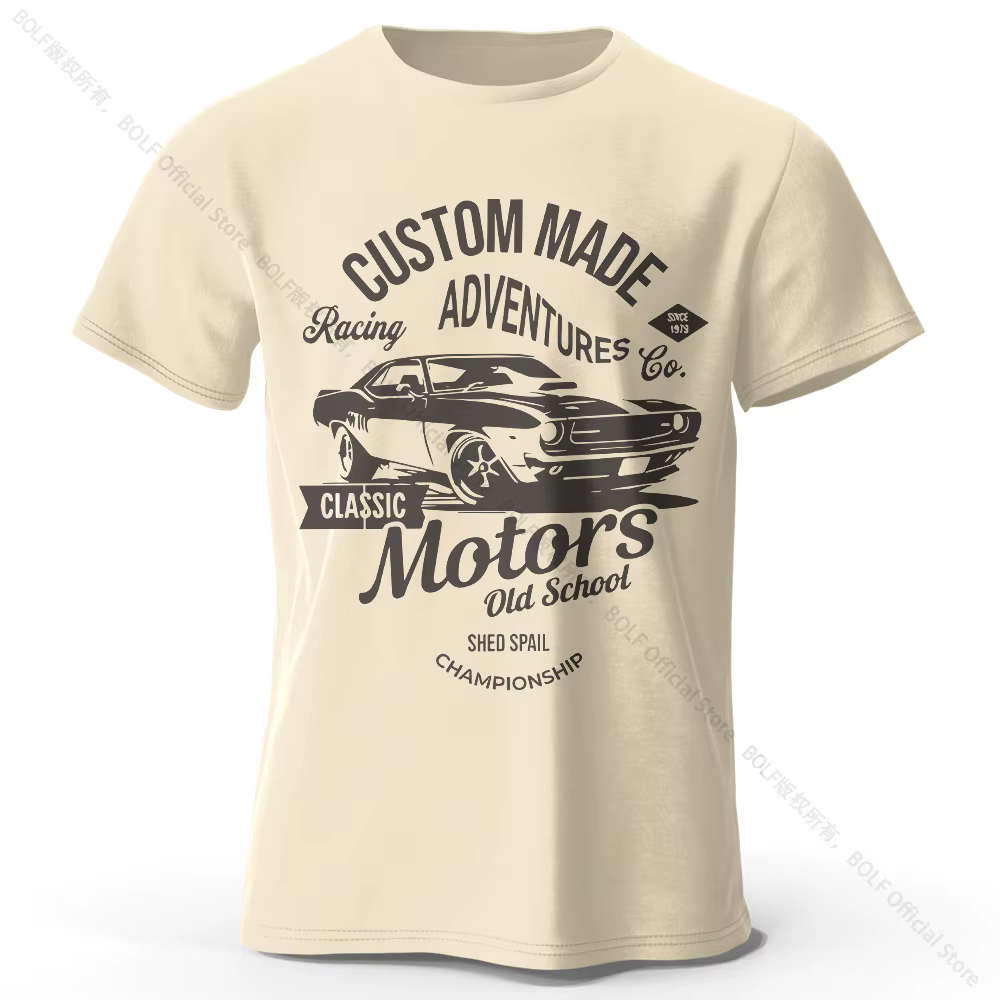 T-Shirt imprimé Motors pour hommes et femmes, t-shirts graphiques vintage Old School, 100% coton, ét
