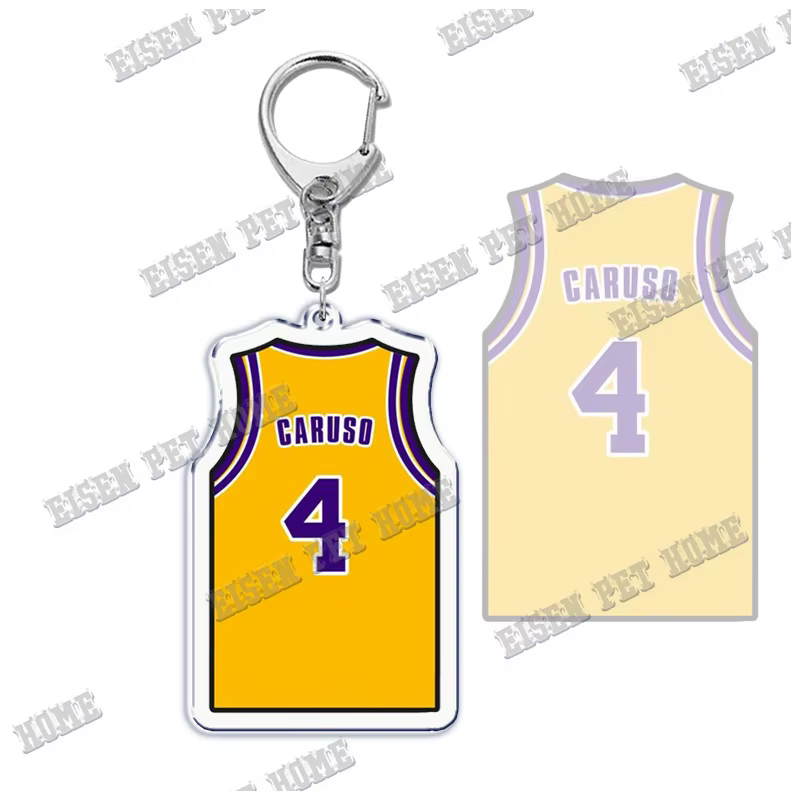 Étoiles de basket-ball maillots porte-clés mode porte-clés sac acrylique pendentif accessoires cadea