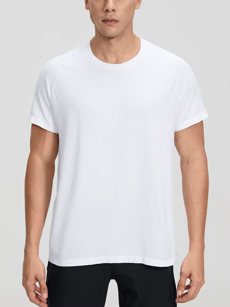 VITALINOVO T-shirt de sport pour homme à manches courtes, anti-transpiration, séchage rapide, idéal 