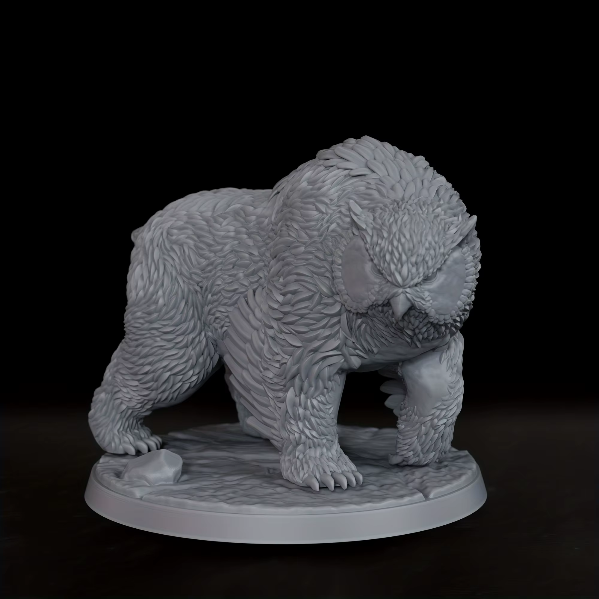 Miniature DND Owlbear - Accessoires de jeu de rôle de fantastique D&D, parfaits pour les fans et les