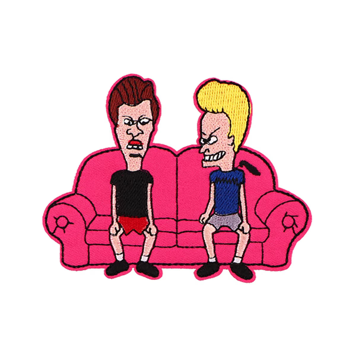 Patch brodé de dessin animé de comédie, pour vêtements, vestes, Patch thermoadhésif, bricolage, fer 