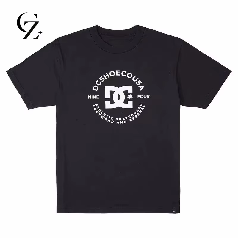 T-shirt de sport de rue unisexe en pur coton imprimé de haute qualité, nouvelle collection été 2026,