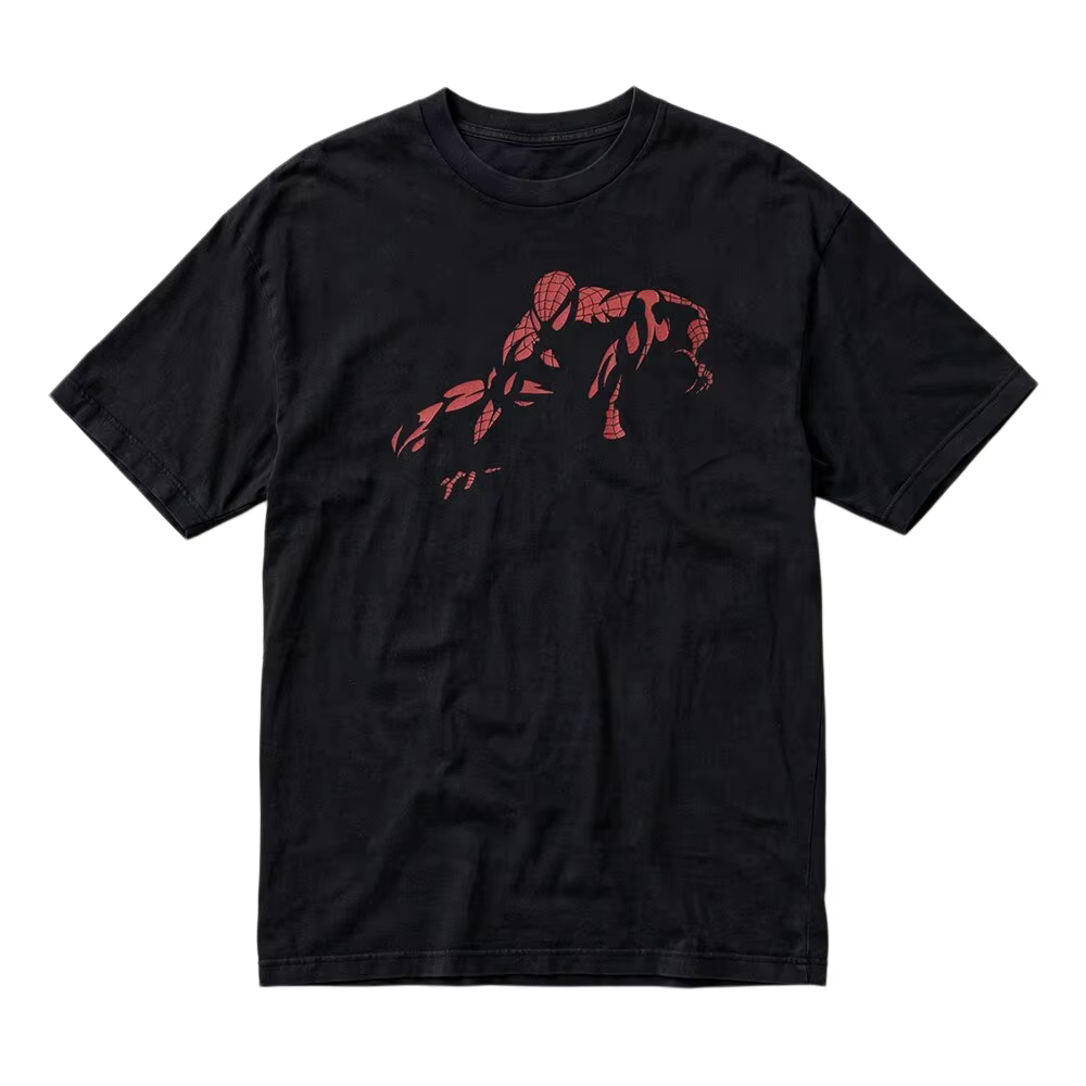T-shirt Spider-Hero Été 2026 100% Coton Style Zendaya Vêtements de Célébrité Homme et Femme Manches 