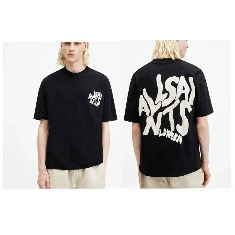 T-shirt Homme de Marque Niche Européenne et Américaine, Style Unisexe Luxe Haut de Gamme pour l'Été,