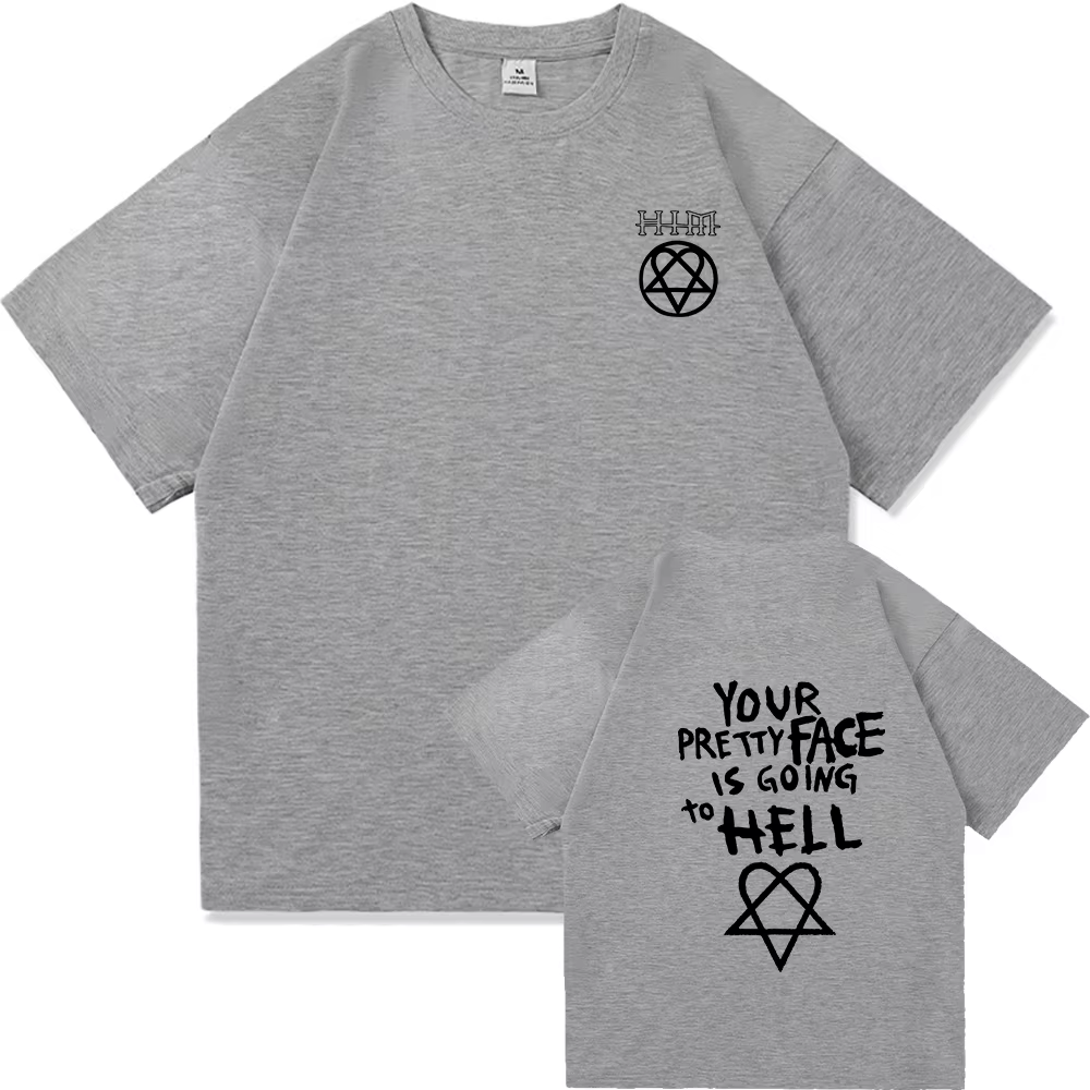 T-shirt Your Pretty Face Is Going To Hell Him Ville Valo, vêtements pour hommes, Harajuku, Vintage, 