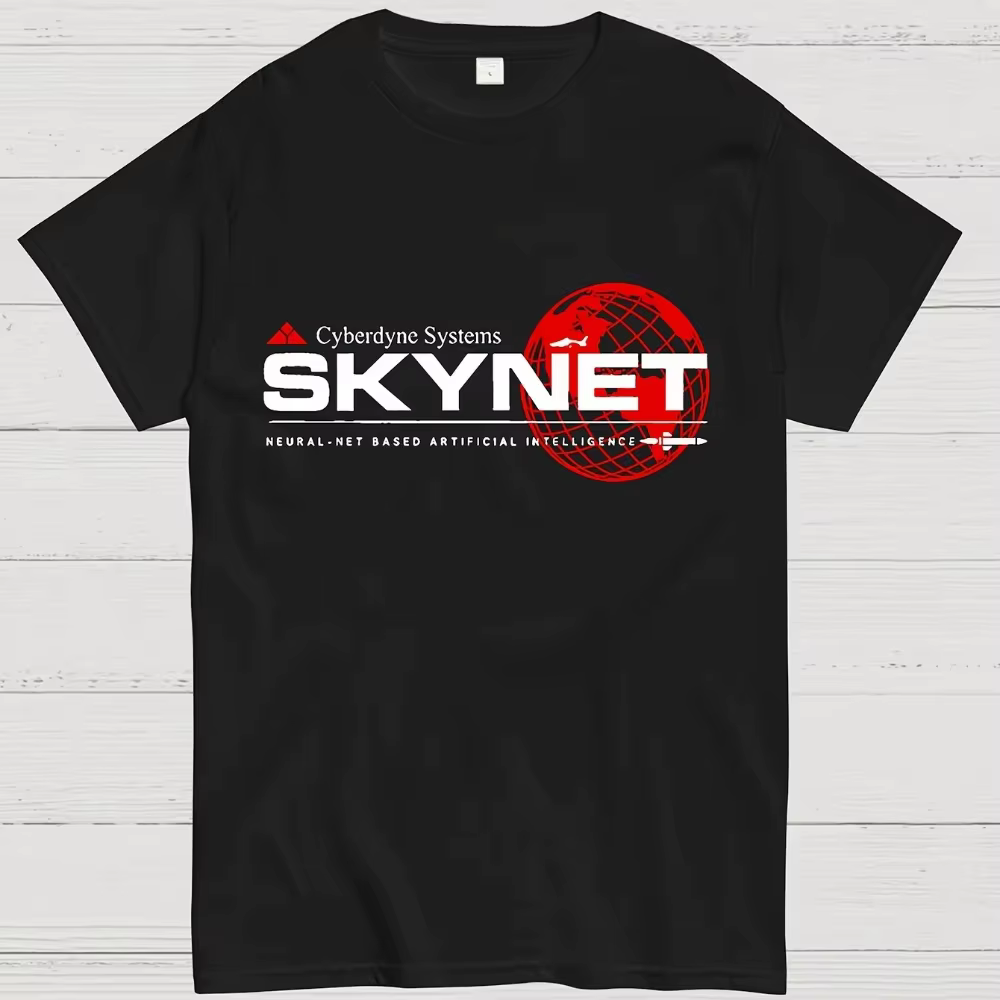 Cyberdyne Systems Skynet T-shirt graphique pour homme, en coton doux qui évacue l'humidité, vêtement