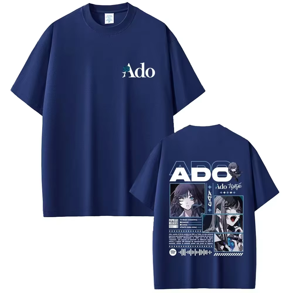 Ado World Tour Hibana T-shirt pour homme, mode décontractée, en coton doux, pour hommes et femmes, s