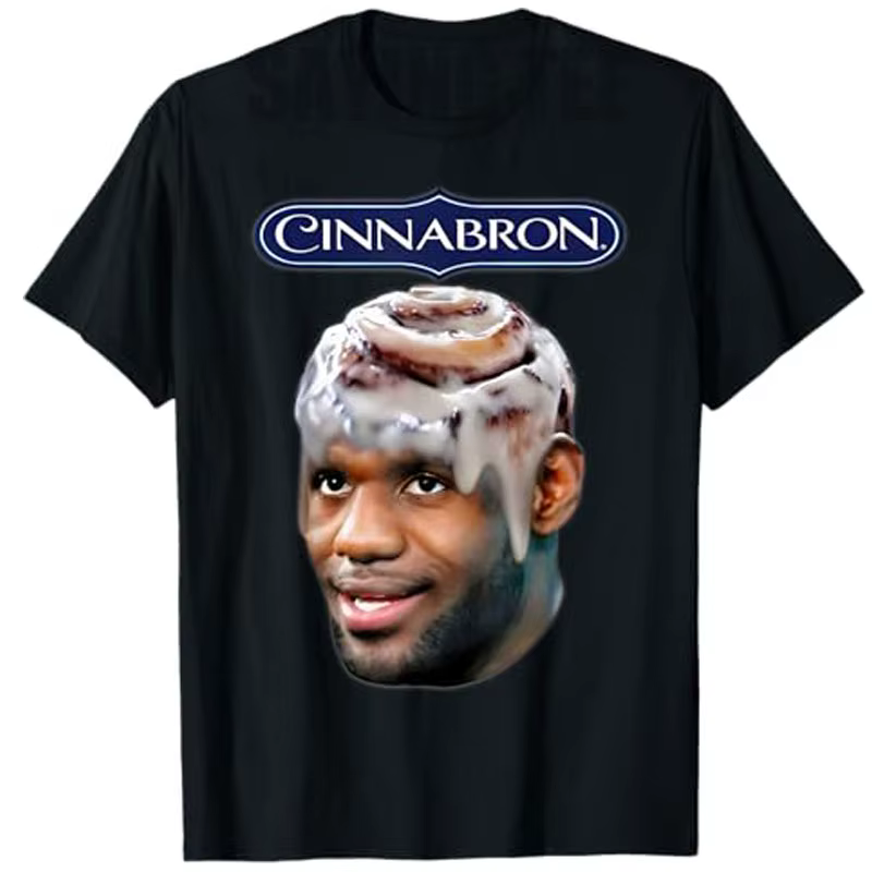 Cinnabron Meme T-Shirt drôle mode homme vêtements de rue à manches courtes disant T-Shirt nouveauté 