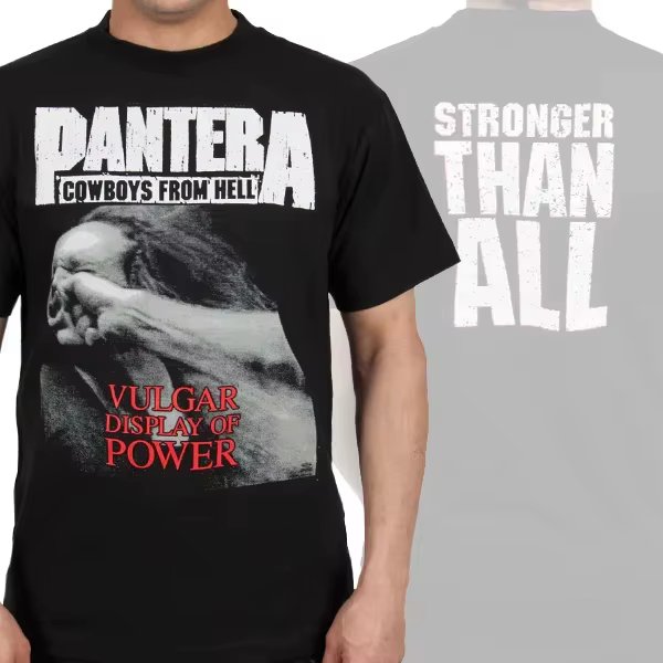 T-shirt décontracté avec logo du groupe Pantera Flames, marque de luxe pour hommes et femmes, Top 20